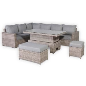 RR273 Large Corner Rising Dining Set