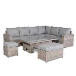 RR275 Corner Large Dining Set with Rising Table (Right Hand)